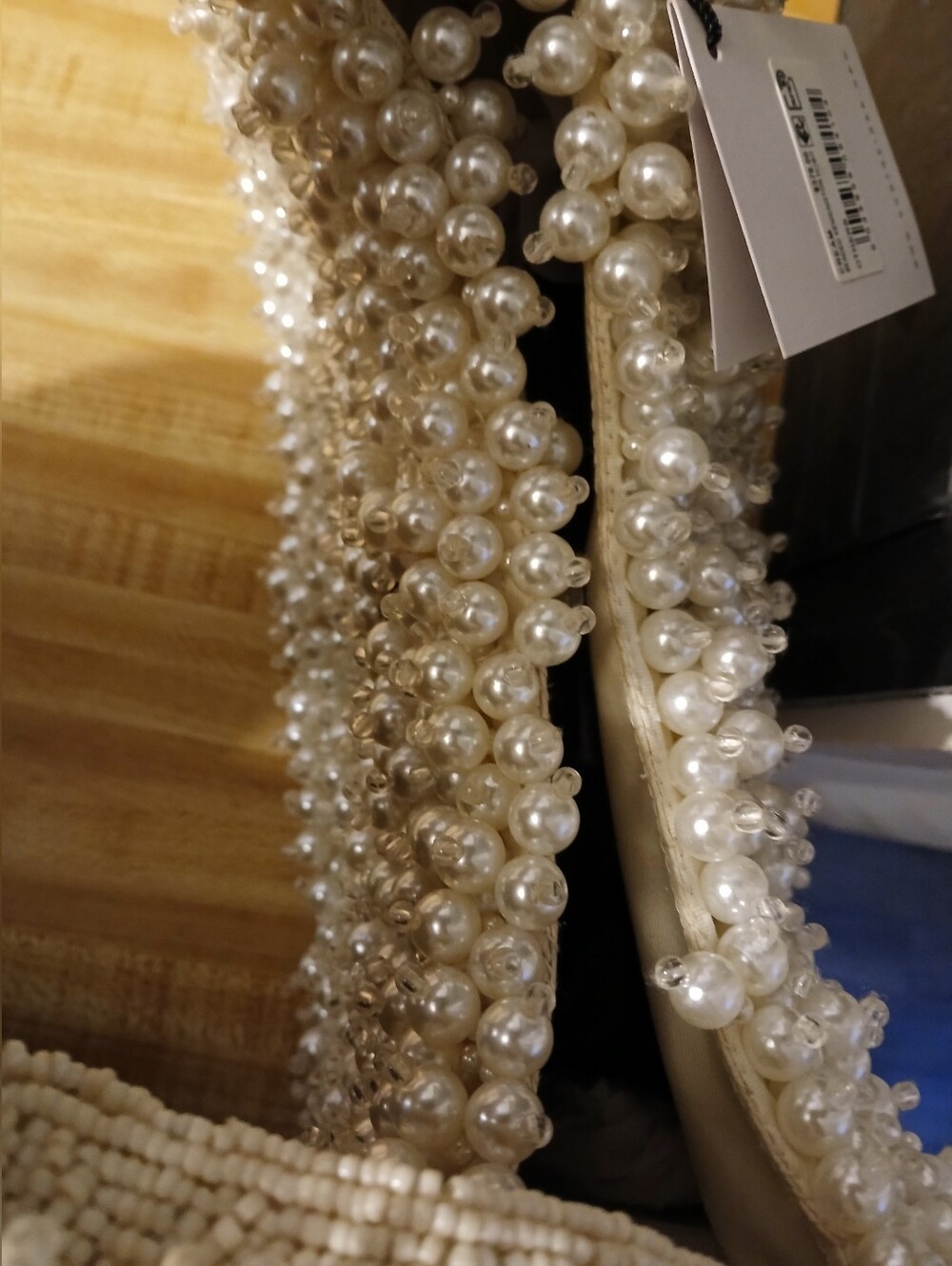Kurt Geiger NWT Pearl & Rhinestones Shoulder Bag & Dustbag - Picture 8 of 8